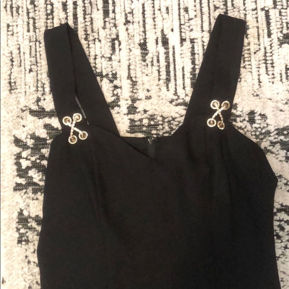 Black midi dress